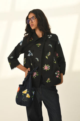 Ambridge black double breast jacket