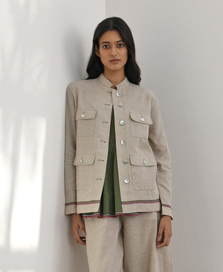 Cori Handloom Shirt Jacket by Payal Pratap available on Indiaspopup.com