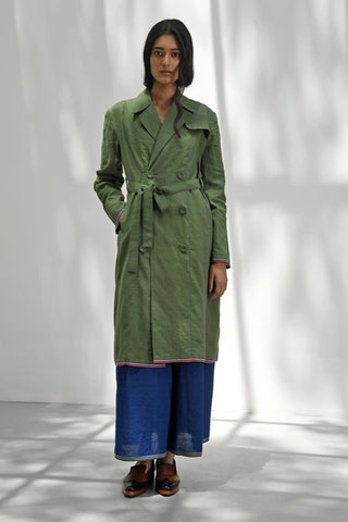 Grosseto Olive Green Jacket by Payal Pratap available on Indiaspopup.com