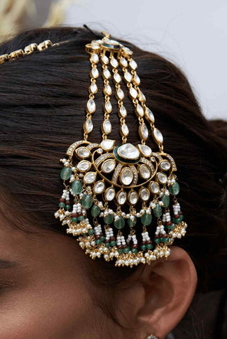 Gitanjali green polki passa