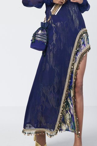 Indie blue tunic dress