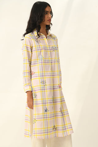 Pinetorum ivoey check tunic