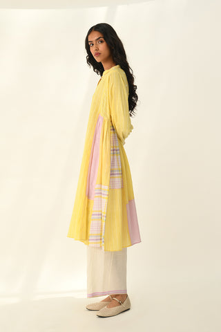 Obtegens patchwork panel dress