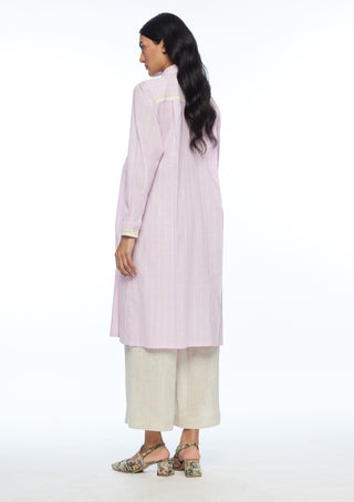 Gallica pink collared tunic