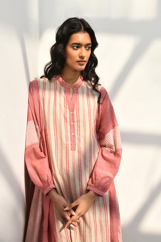 Fidakia pink handloom tunic