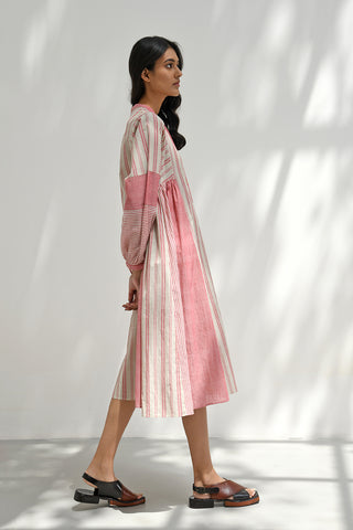 Chloe Pink Handloom Tunic Dress by Payal Pratap available on Indiaspopup.com