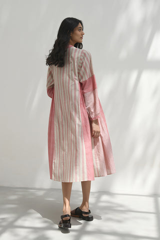 Chloe Pink Handloom Tunic Dress by Payal Pratap available on Indiaspopup.com