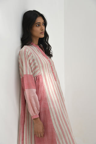 Chloe Pink Handloom Tunic Dress by Payal Pratap available on Indiaspopup.com