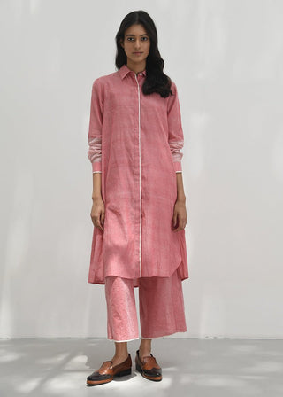 Rhodes pink handloom tunic