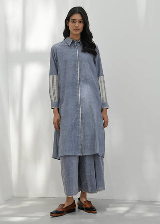 Molyvos blue handloom tunic