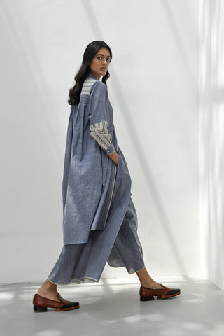 Molyvos Blue Handloom Tunic by Payal Pratap available on Indiaspopup.com