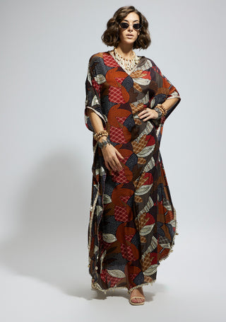 Sva By Sonam And Paras Modi Multi Abtract Print Kurta And Pants available on indiaspopup
