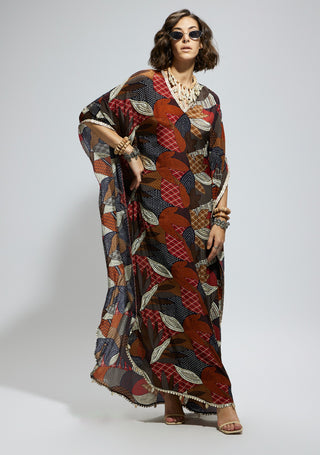 Sva By Sonam And Paras Modi Multi Abtract Print Kurta And Pants available on indiaspopup