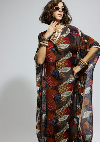 Sva By Sonam And Paras Modi Multi Abtract Print Kurta And Pants available on indiaspopup