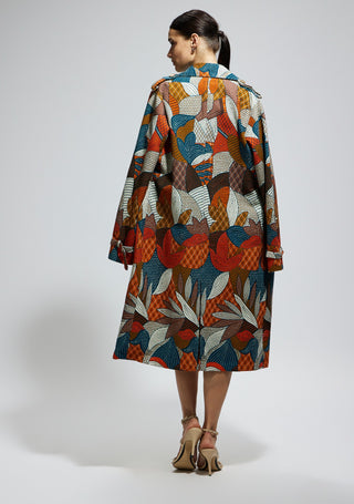 Sva By Sonam And Paras Modi Multi Canvas Abstract Trench Caot available on indiaspopup