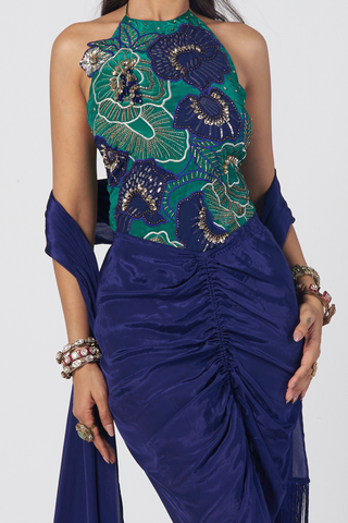 Rimjhim blue bodysuit set