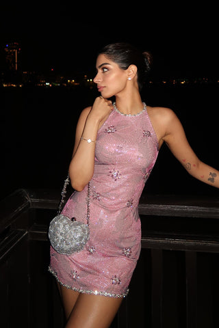 Iris rose mini dress