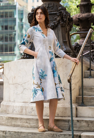 Orli panel midi dress