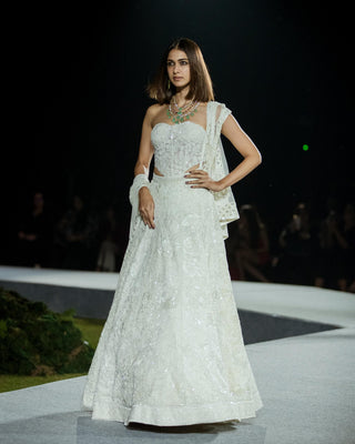 Ivory keira lehenga set