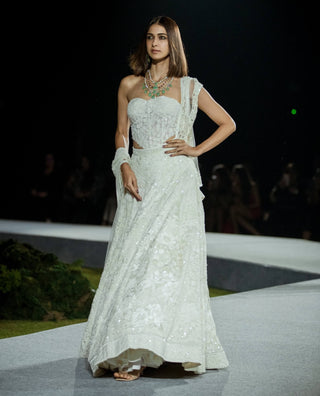 Ivory keira lehenga set
