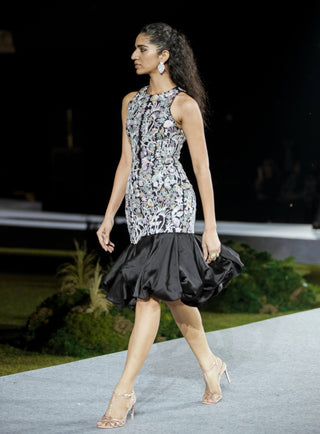 Black myna dress