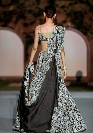 Black vivien lehenga set