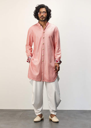 Arjan Dugal Cotton Candy Inara Foe Kurta Set available on indiaspopup