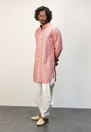 Arjan Dugal Cotton Candy Inara Foe Kurta Set available on indiaspopup