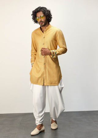 Arjan Dugal Golden Hour Inara Foe Kurta Set available on indiaspopup