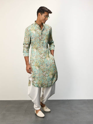 Arjan Dugal Patel Blue Kurta And Pants available on indiaspopup