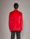 Red velvet bandgala jacket