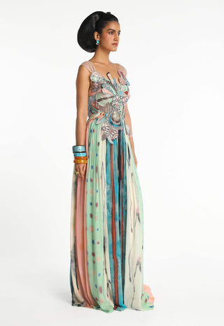 Aether Pop Aurora Gown by Aisha Rao, available on Indiaspopup.com