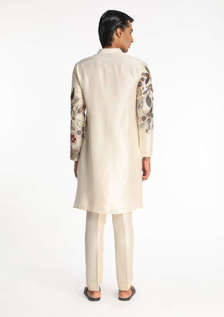 Zenith Ivory Kurta And Pant by Aisha Rao Men, available on Indiaspopup.com