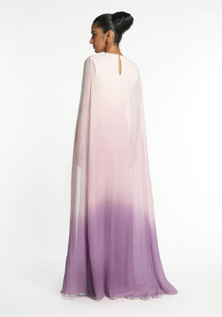 Sorbet Mist Purple Gown by Aisha Rao, available on Indiaspopup.com