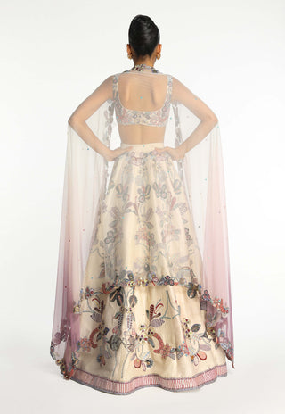 Lunara Ivory Lehenga Set by Aisha Rao, available on Indiaspopup.com