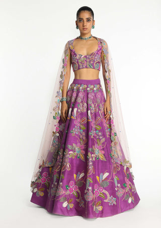 Eminara Eminence Lehenga Set by Aisha Rao, available on Indiaspopup.com