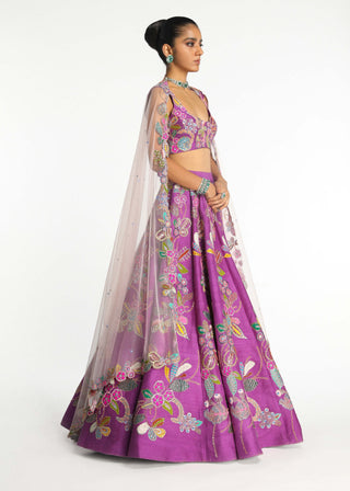 Eminara Eminence Lehenga Set by Aisha Rao, available on Indiaspopup.com