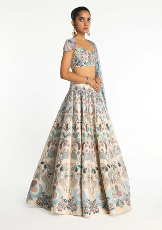 Seraphique Ivory Lehenga Set by Aisha Rao, available on Indiaspopup.com