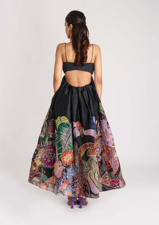 Aisha Rao-Twilight Black Embellished Gown-INDIASPOPUP.COM