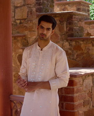 Nagarjuna Beige Kurta And Salwar by Ankit V Kapoor available on Indiaspopup.com