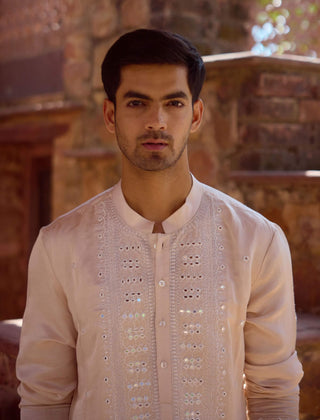 Nagarjuna Beige Kurta And Salwar by Ankit V Kapoor available on Indiaspopup.com