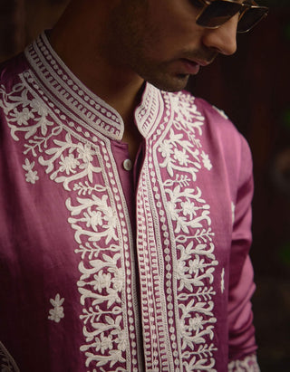 Chittorgarh Vintage Rose Kurta And Salwar by Ankit V Kapoor available on Indiaspopup.com
