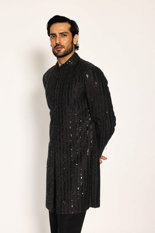Noir array indo western jacket and pants