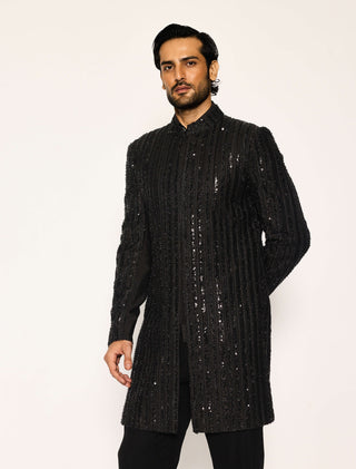 Noir array indo western jacket and pants