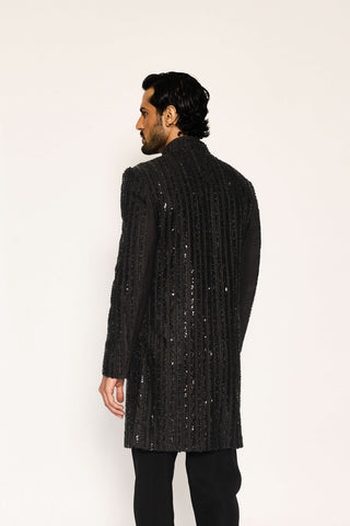 Noir array indo western jacket and pants