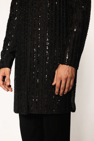 Noir array indo western jacket and pants