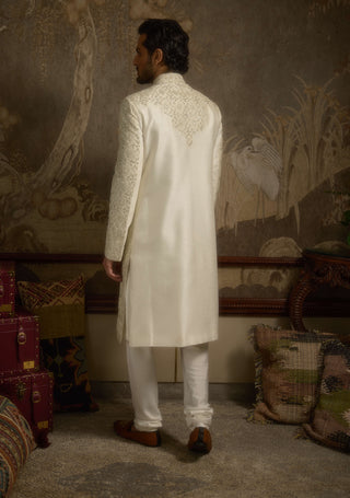 Heeranva ivory sherwani set