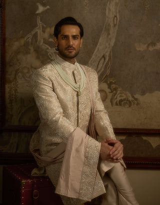 Haathiraaj rose gold sherwani set