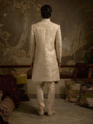 Haathiraaj rose gold sherwani set