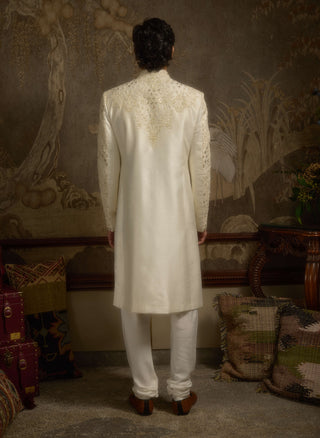 Roshaan ivory sherwani set